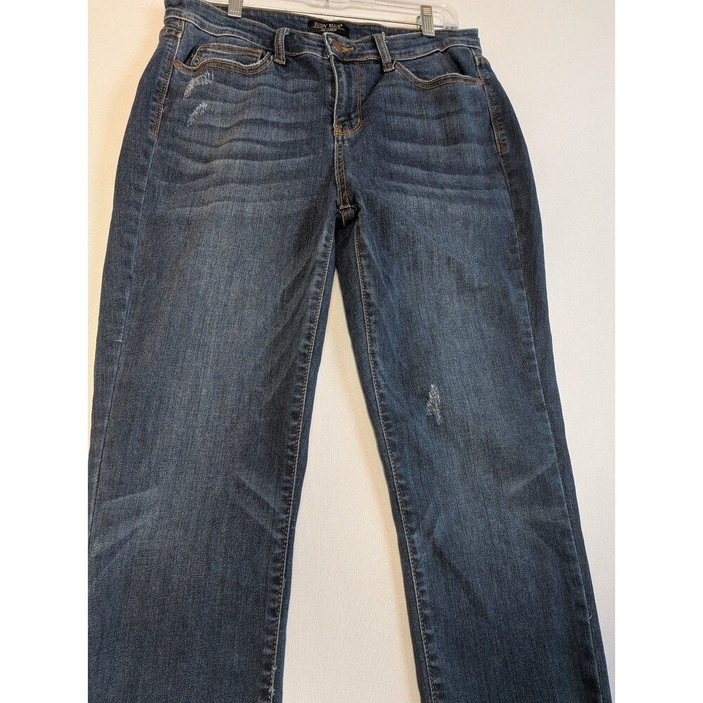 Judy Blue Jeans Womens Size 13 31 Blue Skinny Fit Mid Rise Dark Wash Stretch - Picture 3 of 13